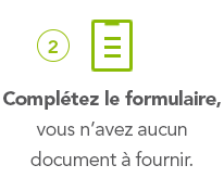 2° Complétez le formulaire